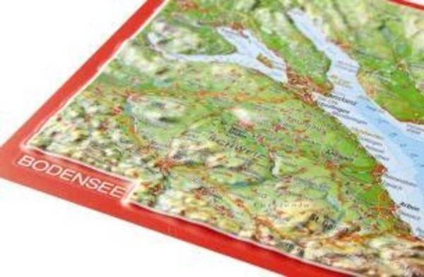 Reliefpostkarte Bodensee