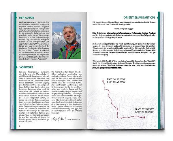 KOMPASS Wanderführer Fassatal, Rosengarten, 60 Touren mit Extra-Tourenkarte