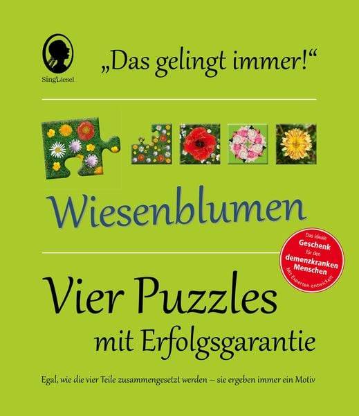 Das "Gelingt-immer"-Puzzle Wiesenblumen. Das Puzzle-Spiel für Senioren mit Demenz