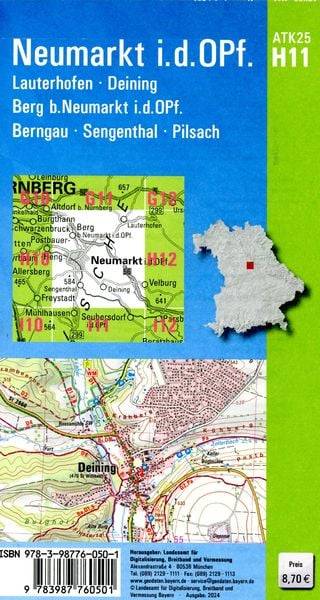 ATK25-H11 Neumarkt i.d.OPf. (Amtliche Topographische Karte 1:25000)