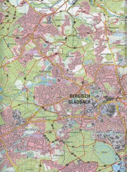 NRW Wanderkarte 03 Bergisch-Gladbach, Königsforst, Lindlar, Overath 1 : 25 000