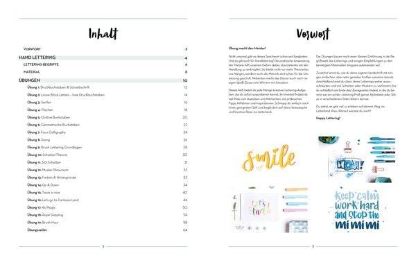 Handlettering – Super easy! Übungsheft mit original Tombow ABT Dual Brush Pen