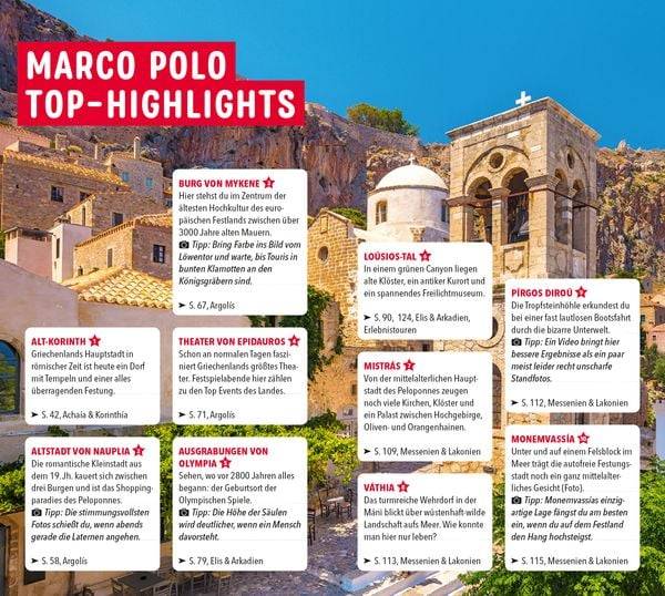 MARCO POLO Reiseführer Peloponnes
