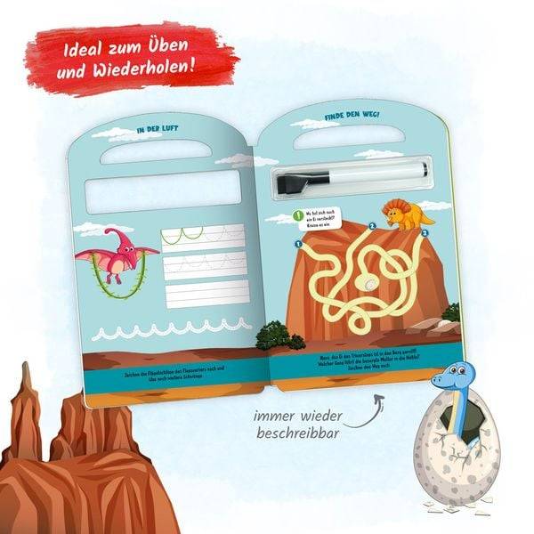 Trötsch Pappenbuch Schreib und wisch weg Pappenbuch Dinosaurier