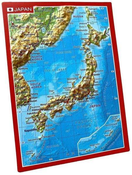 Reliefpostkarte Japan