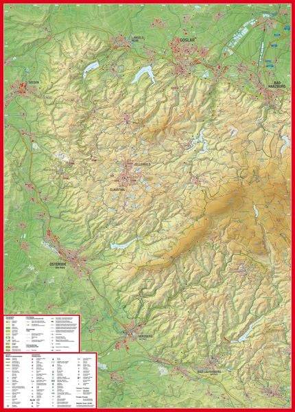 Wanderkarte Der Westliche Harz 1:50.000