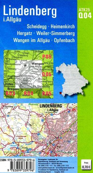 ATK25-Q04 Lindenberg i.Allgäu (Amtliche Topographische Karte 1:25000)