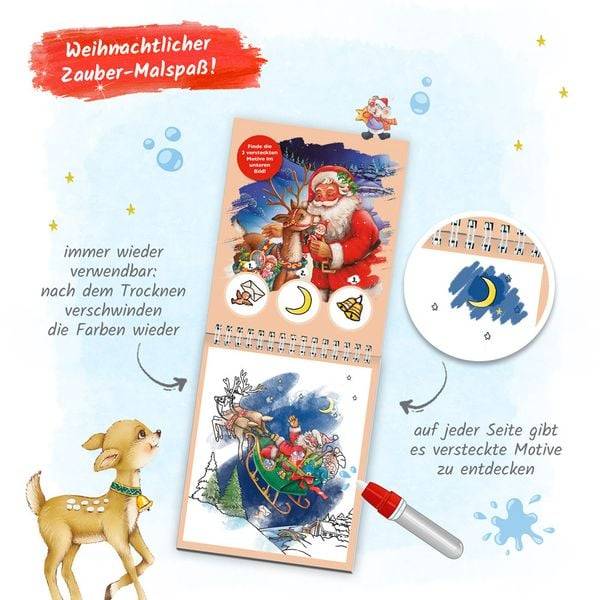 Trötsch Wassermalspaß mit Zauberstift Weihnachten