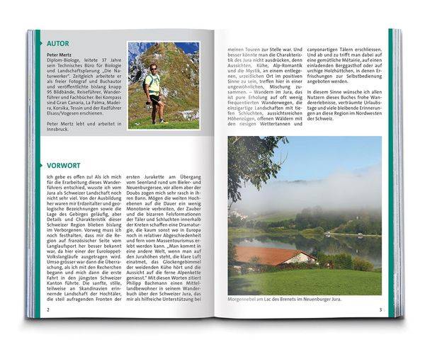 KOMPASS Wanderführer Schweizer Jura, 55 Touren mit Extra-Tourenkarte