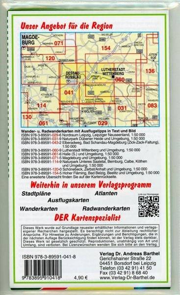 Gartenreich Dessau-Wörlitz und Umgebung 1 : 50 000. Radwander- und Wanderkarte