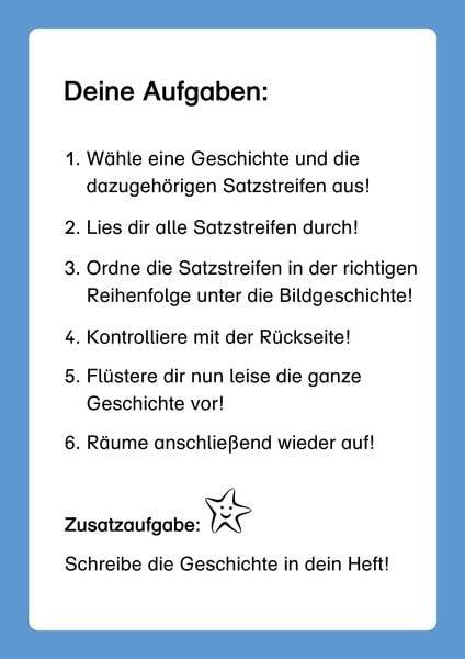 Sätze ordnen Teil 2
