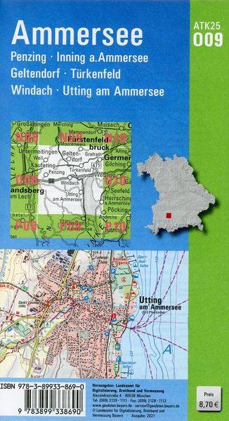 Ammersee 1 : 25 000
