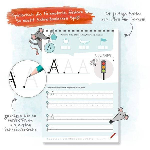 Trötsch Mein Spurrillenblock Großbuchstaben Übungsbuch