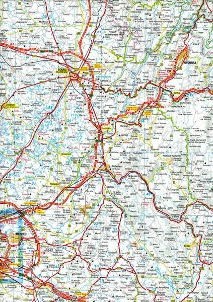 MARCO POLO Regionalkarte Rhône-Alpes, Auvergne Ost 1:300.000