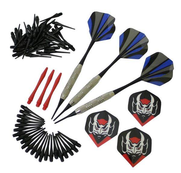Carromco 89553 - Softdart Set S, 3 Softdarts + 50 Tips