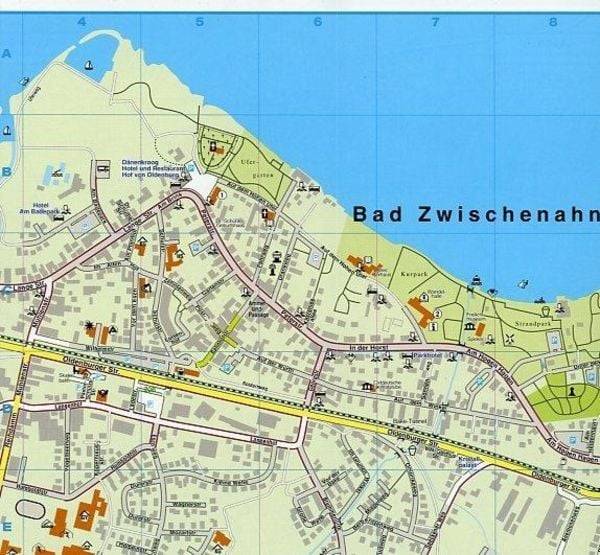 Bad Zwischenahn, KVplan, Radkarte/Knotenpunktkarte/Wanderkarte/Stadtplan, 1:30.000 / 1:15.000 / 1:7.500
