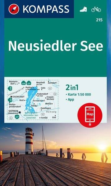 KOMPASS Wanderkarte 215 Neusiedler See 1:50.000