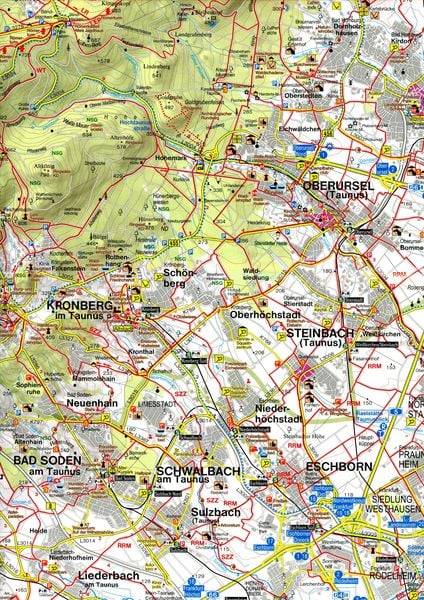 Rhein-Main Rad- und Freizeitkarte 1:50 000
