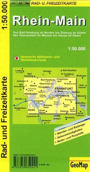 Rhein-Main Rad- und Freizeitkarte 1:50 000