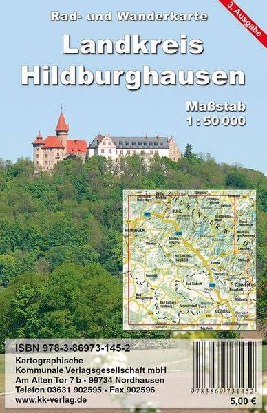 Landkreis Hildburghausen 1 : 50 000 Rad- und Wanderkarte