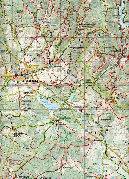 Landkreis Hildburghausen 1 : 50 000 Rad- und Wanderkarte