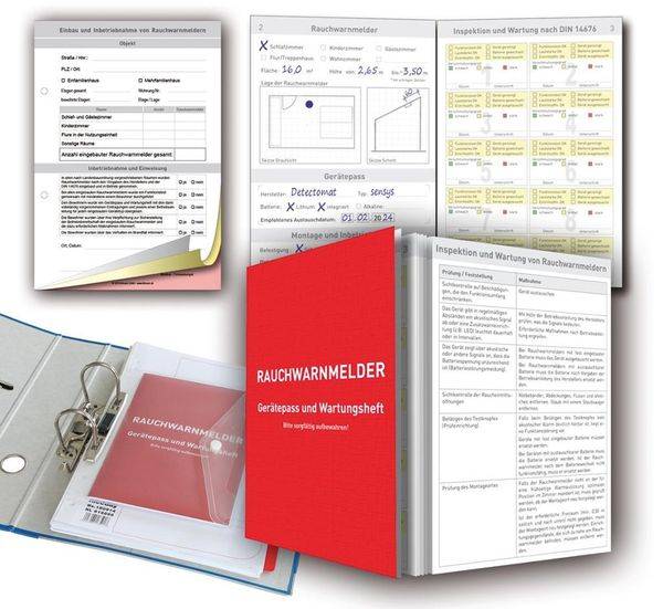 Rauchwarnmelder Gerätepass und Wartungsheft
