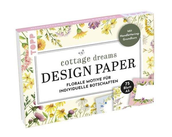 Handlettering Design Paper Block Cottage Dreams A5