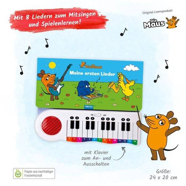 Trötsch Die Maus Klavierbuch Meine ersten Lieder Soundbuch Liederbuch