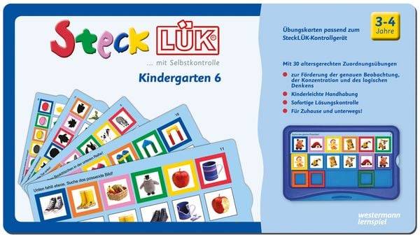 SteckLÜK Kindergarten 6: Alter 3 - 4 (blau)