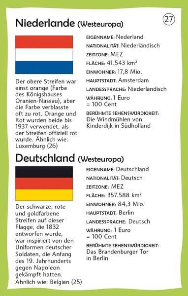 Entdecker-Karten: Flaggen und Länder der Welt