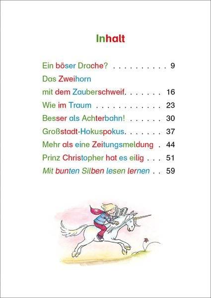Silbengeschichten zum Lesenlernen - Einhorngeschichten