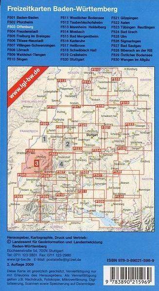 LGL BW 50 000 Freizeit Offenburg, Ortenau, Kinzigtal