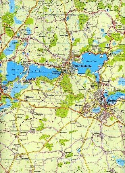 Plön Kreis, KVplan, Radkarte/Freizeitkarte, 1:60.000 / 1:25.000