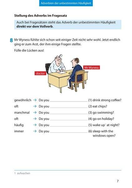 Englisch. Wichtige Grammatikbereiche. (2. Englischjahr)