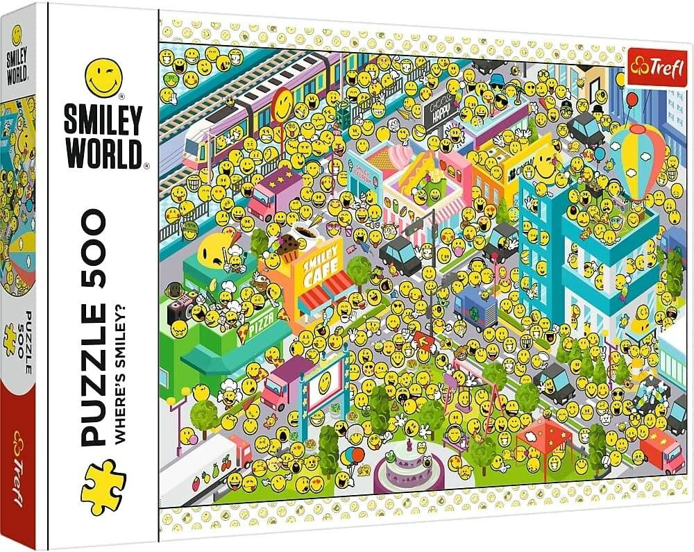TREFL Puzzle Smiley: Wo ist Smiley? 500 Teile