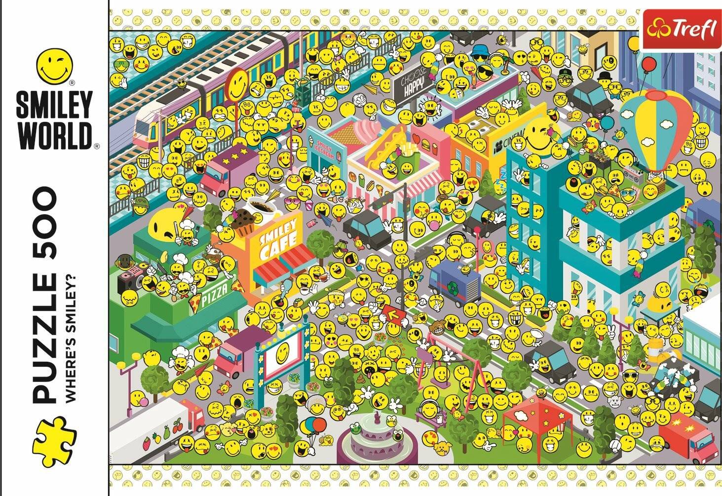 TREFL Puzzle Smiley: Wo ist Smiley? 500 Teile