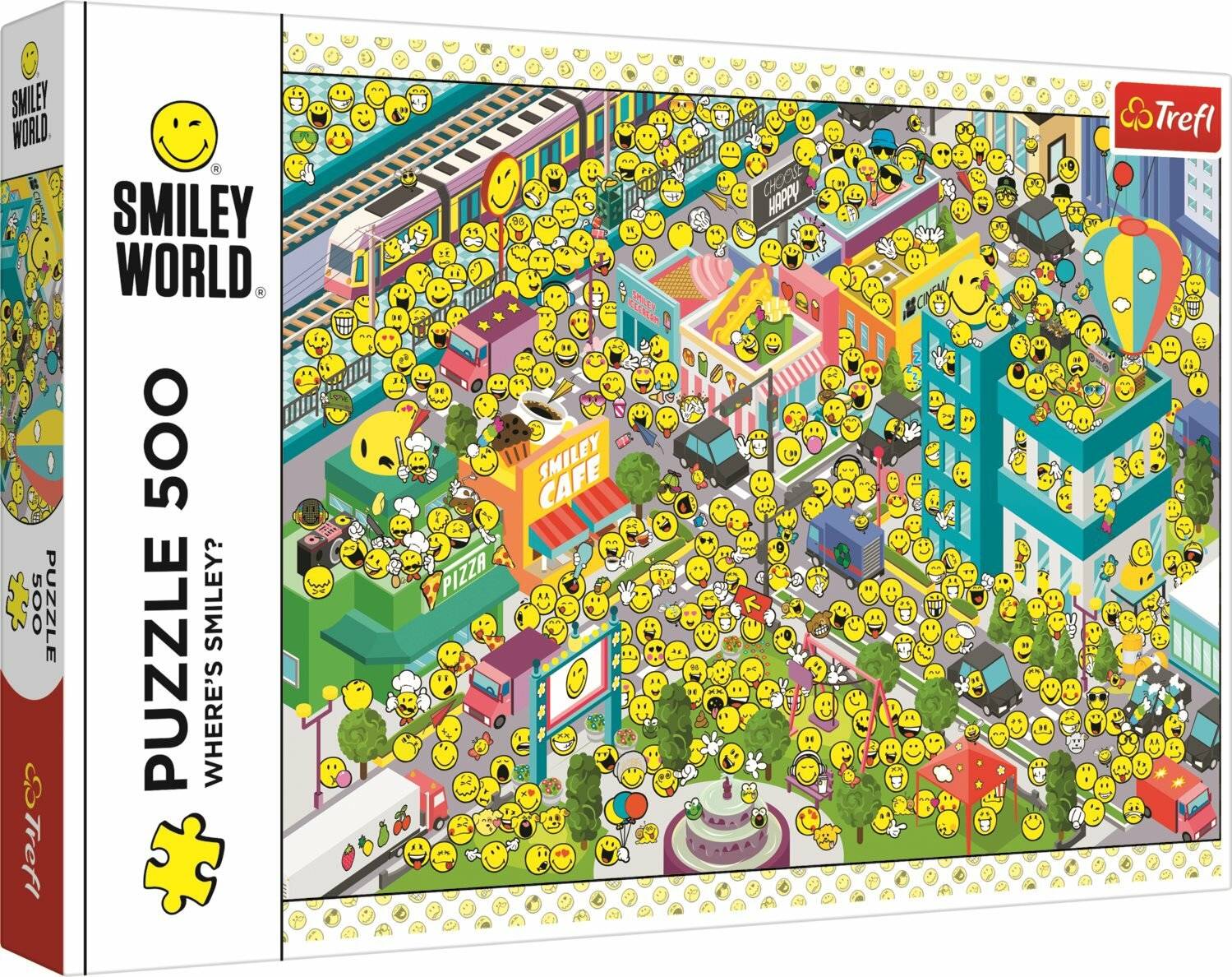 TREFL Puzzle Smiley: Wo ist Smiley? 500 Teile