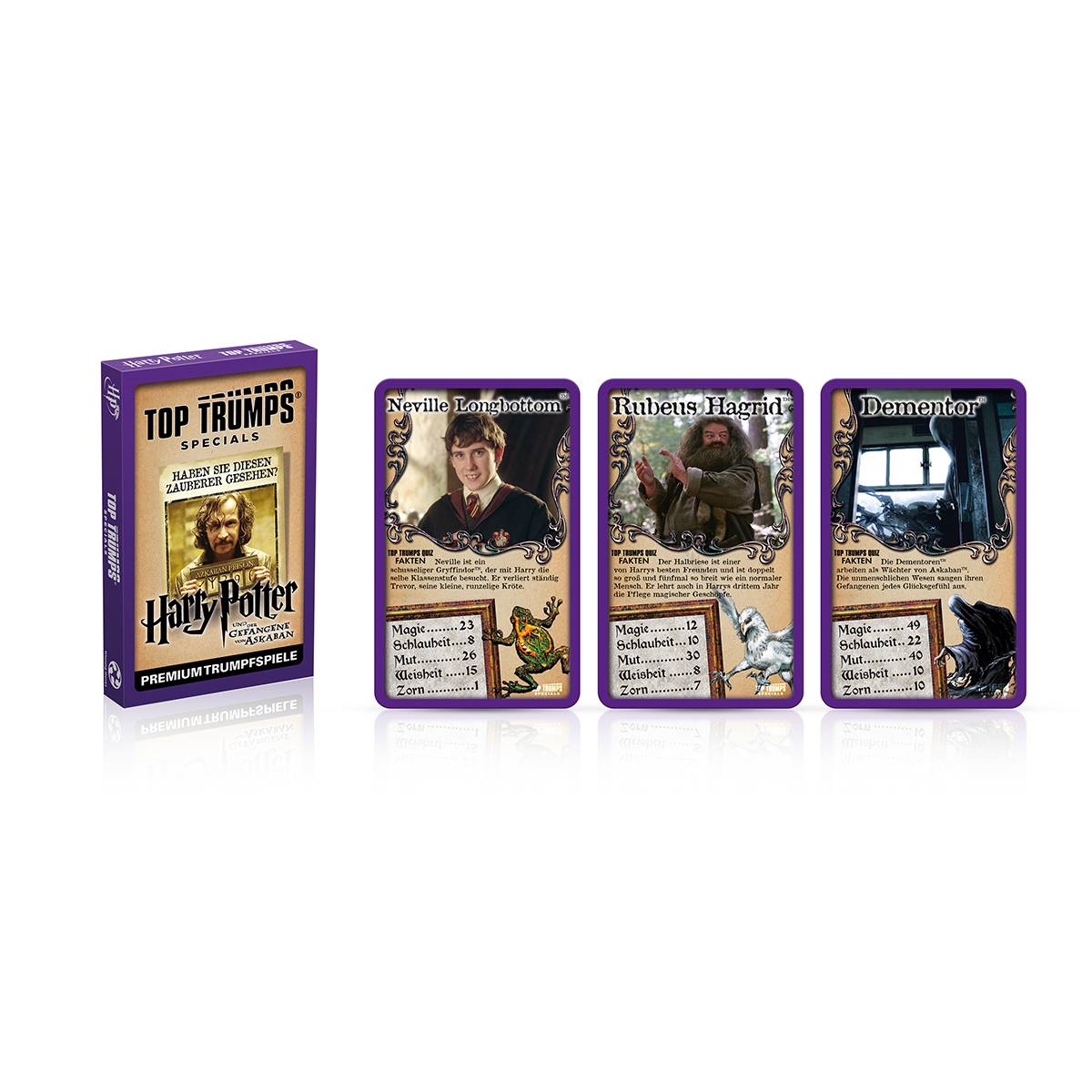 Battle Mat - Harry Potter inkl. drei Top Trumps Kartenspiel Quartett Matte