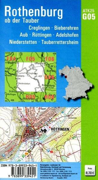 Rothenburg ob der Tauber 1:25 000