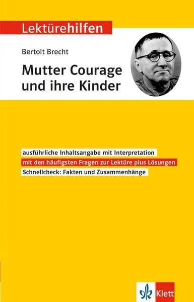 Klett Lektürehilfen Bertolt Brecht 'Mutter Courage und ihre Kinder'