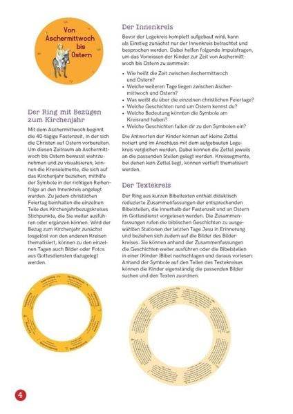 Von Aschermittwoch bis Ostern. Mit Jesus durch die Fastenzeit und Karwoche in 8 Bildern. Legekreis