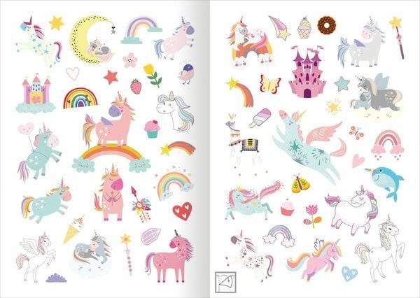 Mein Einhorn-Stickerheft