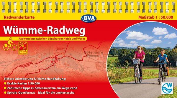 Kompakt-Spiralo BVA Wümme-Radweg, 1:50.000, mit GPS-Track Download