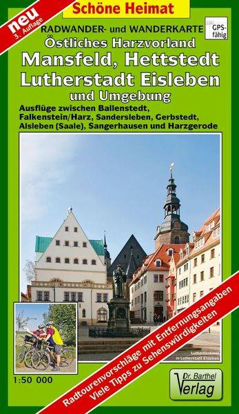 Östliches Harzvorland - Mansfeld, Hettstedt, Lutherstadt Eisleben 1 : 50 000. Radwander- und Wanderkarte
