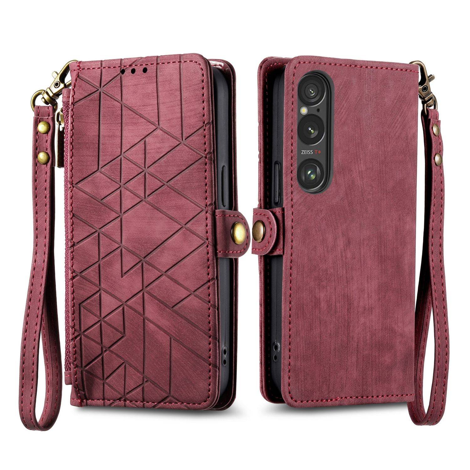 Für Sony Xperia 10 VI 6. Gen Kunst Leder Book Tasche Schutz Hülle Case