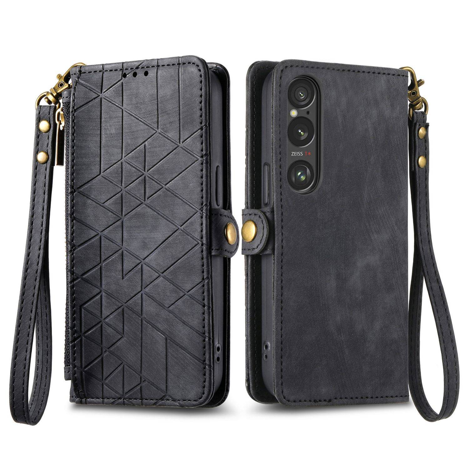 Für Sony Xperia 10 VI 6. Gen Kunst Leder Book Tasche Schutz Hülle Case