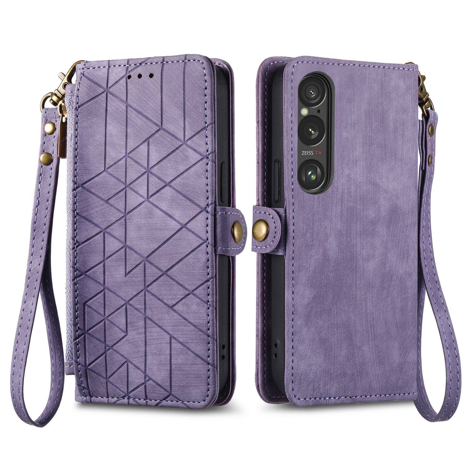 Für Sony Xperia 10 VI 6. Gen Kunst Leder Book Tasche Schutz Hülle Case
