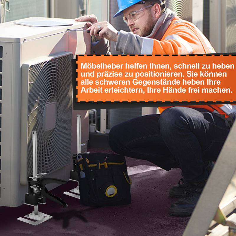 Handwerkzeugheber Arm Plattenheber Arbeitssparender Brett Heber Schrankheber Höhenverstellung Hebevorrichtung Bis 240Kg 2X