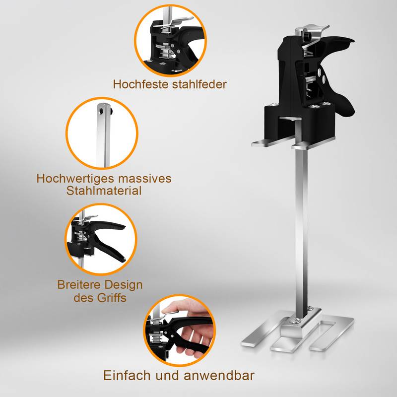 Handwerkzeugheber Arm Plattenheber Multifunktionsheber Arbeitssparender Höhenverstellung Hebevorrichtung Bis 240Kg 4X