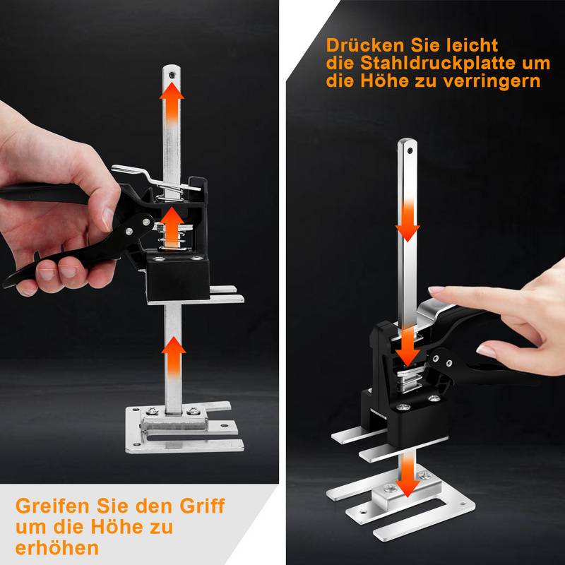 Handwerkzeugheber Arm Plattenheber Multifunktionsheber Arbeitssparender Höhenverstellung Hebevorrichtung Bis 240Kg 4X